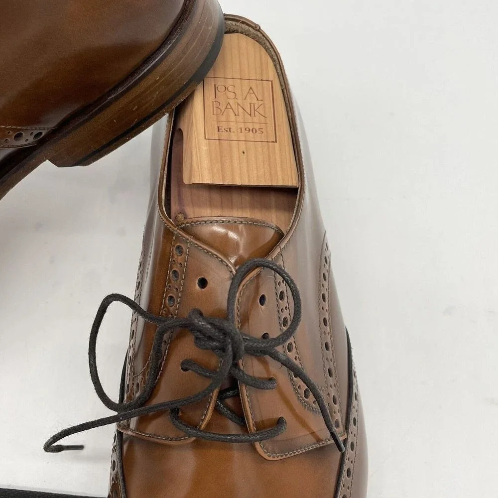 Giovacchini Sammy‎ Wingtip Oxford Derby Men's Size 8.5 Dress Shoes